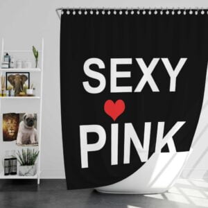 Sexy Pink Victroia's Secret Shower Curtain
