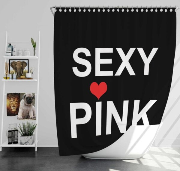 Sexy Pink Victroia's Secret Shower Curtain