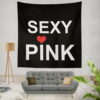 Sexy Pink Victroia's Secret Wall Hanging Tapestry